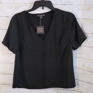 Women's Pullover Soft Silky Blouse Top Shirt Size S